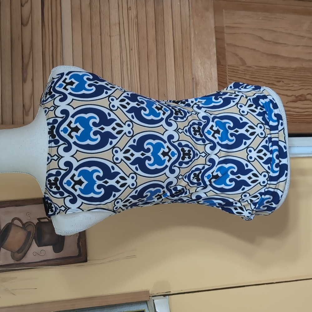 MAURICES Sleeveless Blue Print Top S Small - Picture 5 of 8